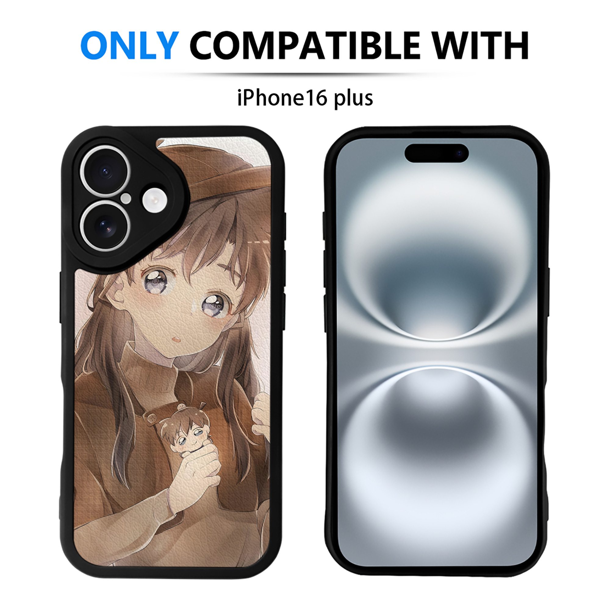 （画像用） 名探偵コナン Detective Conan 【iPhone 16シリーズ対応】シリコンスマホケース（レザー調） 材質：シリコン